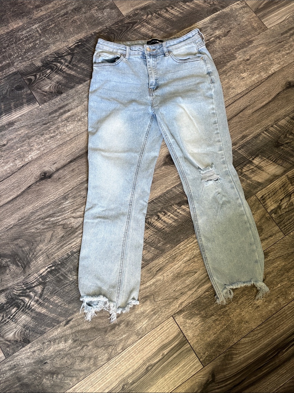 Fashion Nova Light Wash Denim Jeans
